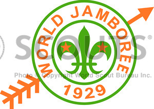 3rd World Scout Jamboree â England 1929.

Arrowe Park, Birkenhead, England, 1929. The coming of age Jamboree celebrating Scouting's 21st anniversary. 69 countries represented by 50,000 Scouts (320,000 visitors!). B-P blew the kudu horn at the opening. The first Scout Promise. B-P became Lord Baden-Powell of Gilwell. Also the "Jamboree of Mud". A golden arrow and a hatchet were buried. Gilded wooden arrows were presented to national contingents. B-P said, "Now I send you forth to your
homeland bearing the sign of peace, goodwill and fellowship to all your fellow men. From now on the symbol of peace and goodwill is a golden arrow. Carry that arrow on and on, so that all may know of the brotherhood of men."