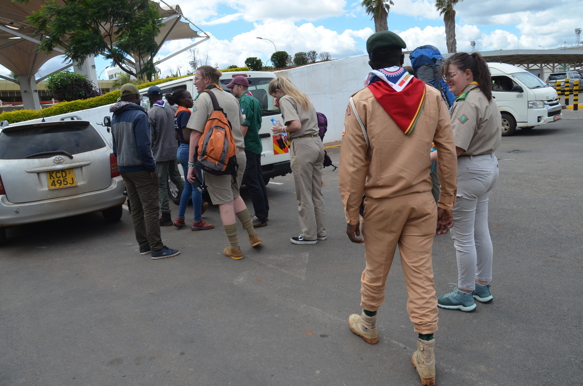 The arrival day of the 1st Africa Rover Moot in Nairobi, Kenya.