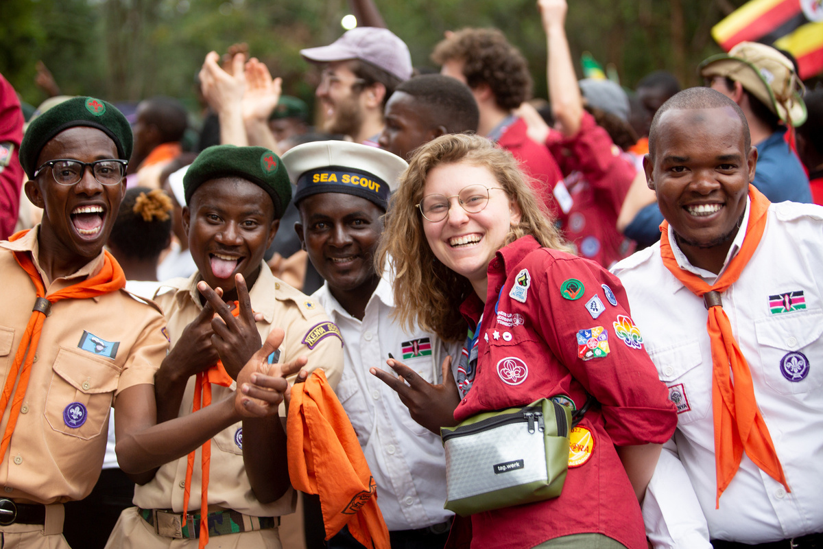 The Opening Ceremony of the very first Africa Rover Moot, taking place in Kenya with many different countries, also from outside of the African continent.