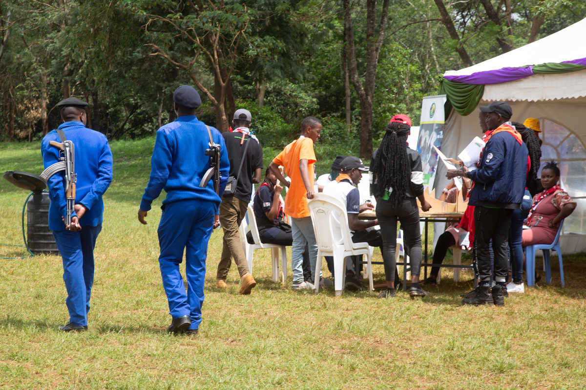 Onsite activities with various partners during the 1st Africa Rover Moot.