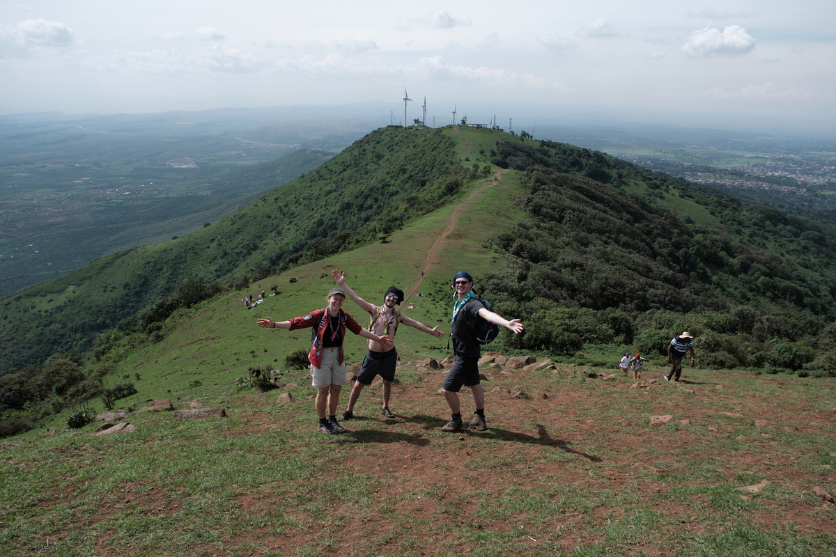 A trip to Ngong Hills with one of the subcamps. Some climbed more hills than others but everyone enjoyed the great view from up there.