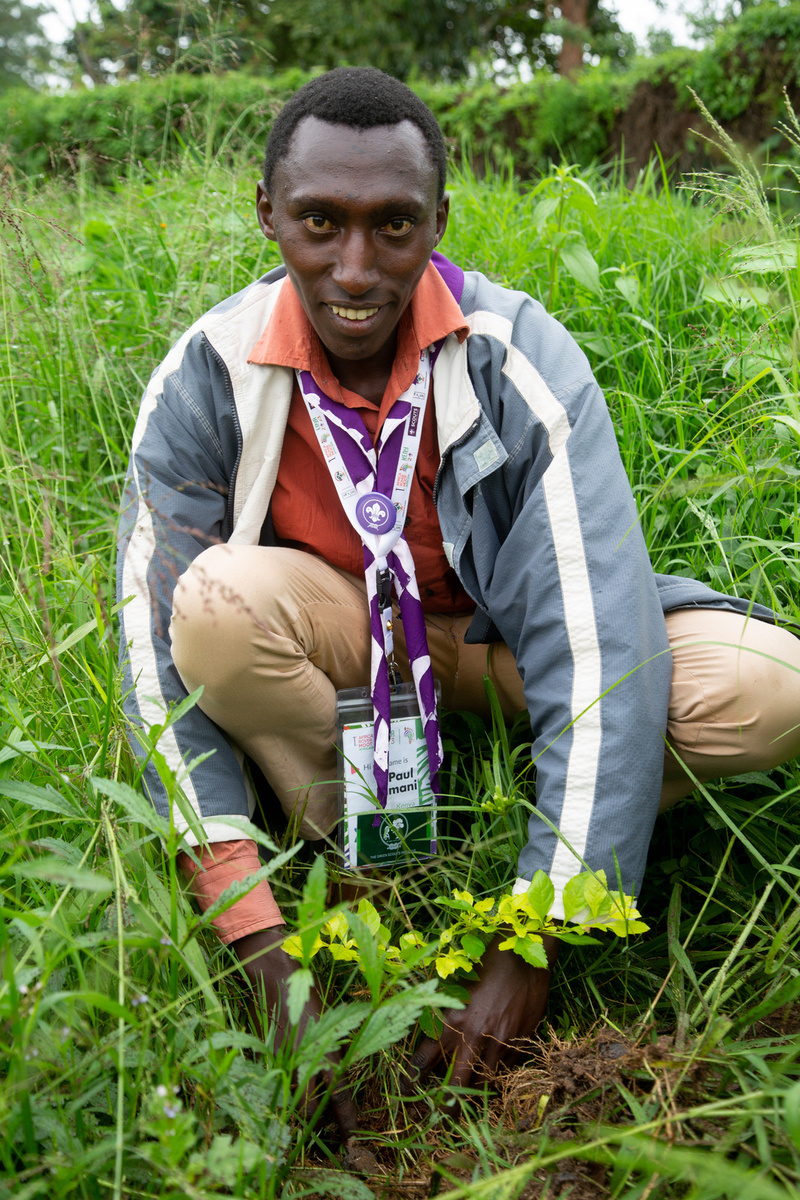 We planted some trees as an off-site activity during the 1st Africa Rover Moot.