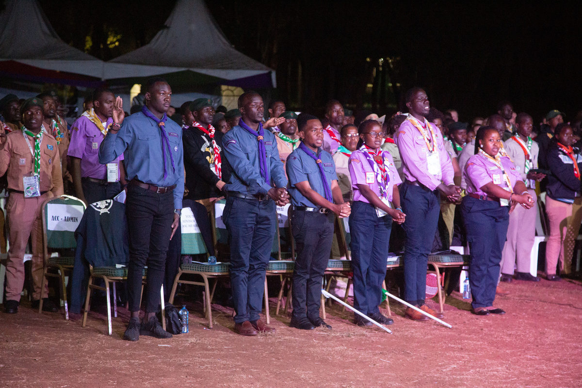 Closing ceremony of the 1st Africa Rover Moot in Kenya.