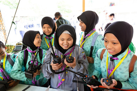 Malaysian Scouts Celebrating Jota Joti in Kuala Lumpur