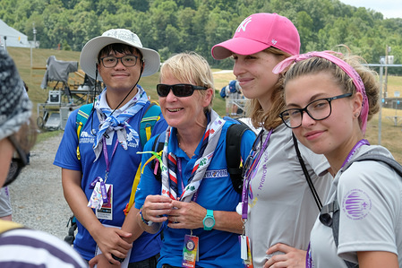 24th World Scout Jamboree, in Summit Bechtel Reserve, West-Virginia, USA - les IST au travail. Photo © Jean-Pierre POUTEAU 2019