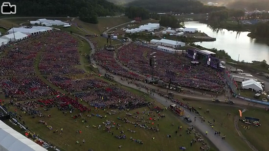 Drone Footage - Opening Ceremony 24th World Scout Jamboree, North America 2019